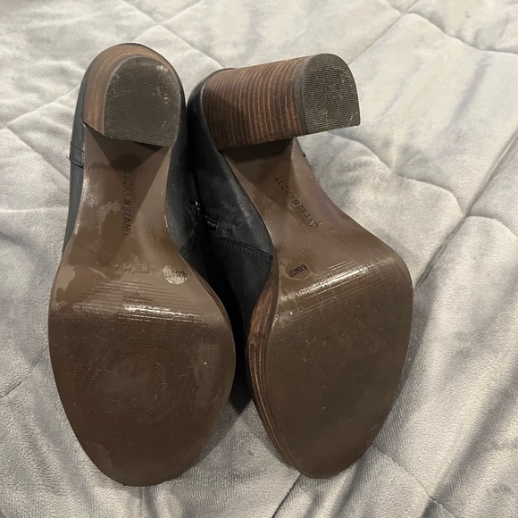 LUCKY BRAND ankle boots - Black -  size 6.5 - Picture 5 of 5